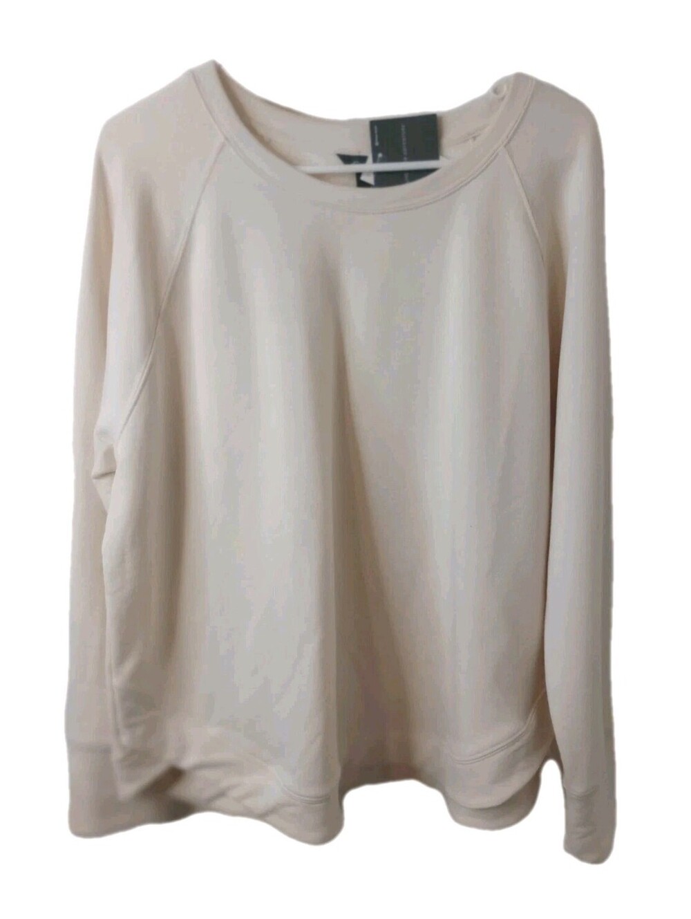 Eddie Bauer Pullover Women's Sweatshirt Off White Size XL RETAIL $50 NWT